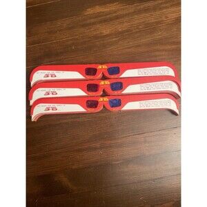 100 NEW Deep Vision 3-D of Hollywood CA Cardboard Frame Glasses NOS 1973